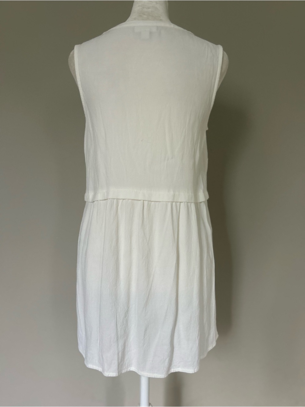 J. Jill Women’s White 100% Rayon Mini Dress Size Extra Small - Picture 5 of 12